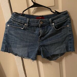 7 For All Mankind Classic Blue Jean Shorts